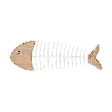 PESCE CON SPINE DI METALLO 40X14 CM - incisoria