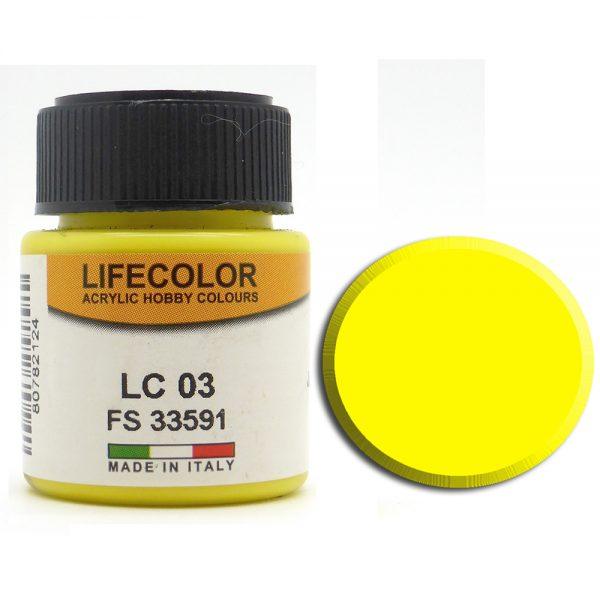 LIFECOLOR LC 03 GIALLO OPACO - incisoria